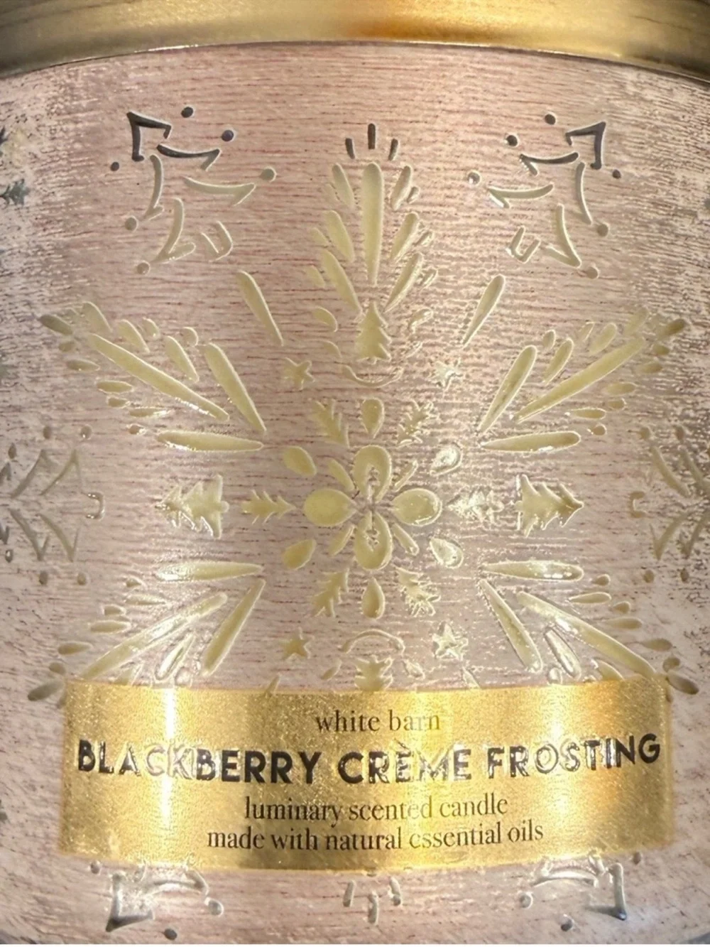 Luminary Blackberry Crème Frosting Candle